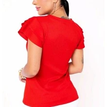 Women Blouses - Màu xanh lam - Xem 5