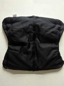 1個嬰兒推車手暖套,防風防寒,帶推車杆,適用於寒冷氣候下的冬季 - 黑色 - 查看 5