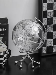 單透明地球儀裝飾用品裝飾物,合適的適用於客廳,門廳櫥櫃,櫥櫃,電視櫥櫃,完美禮品適用於感恩節和聖誕 - 無色 - 查看 2