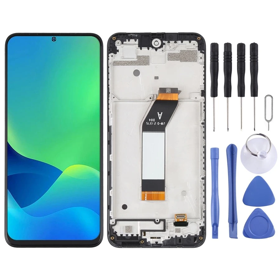 Original LCD Screen Compatible With Ulefone Note 13P Digitizer Full Assembly with Frame - Black - View 1