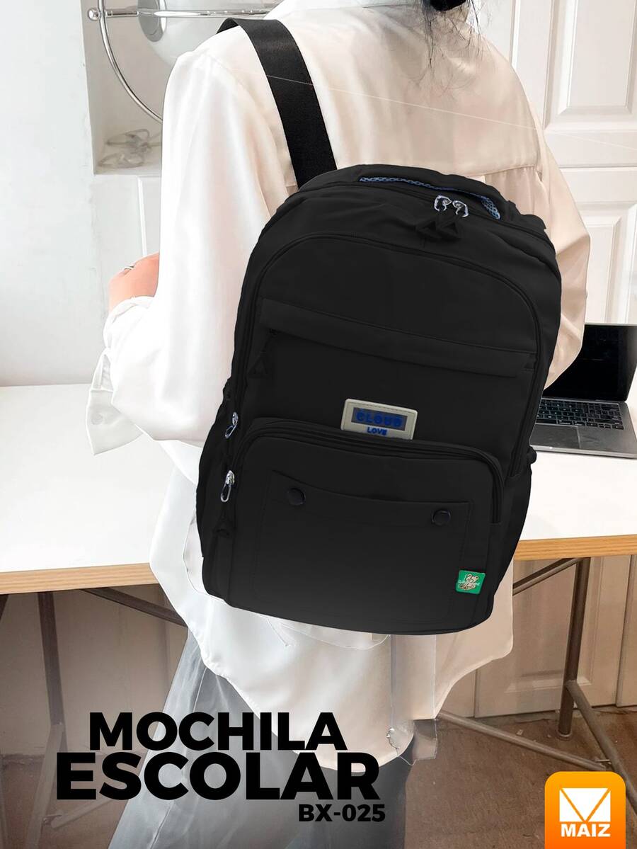 Mochila Escolar - Caqui - Ver 1