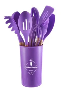 Conjunto De Utensilios De Cocina Morados De 12 Piezas - Traje morado 12 piezas - Ver 5