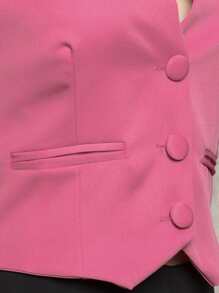 Women Tank Tops & Camis - 玫紅色 - 查看 4