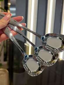 1 件裝廚房用家用銀湯匙 - 銀色 - 查看 1