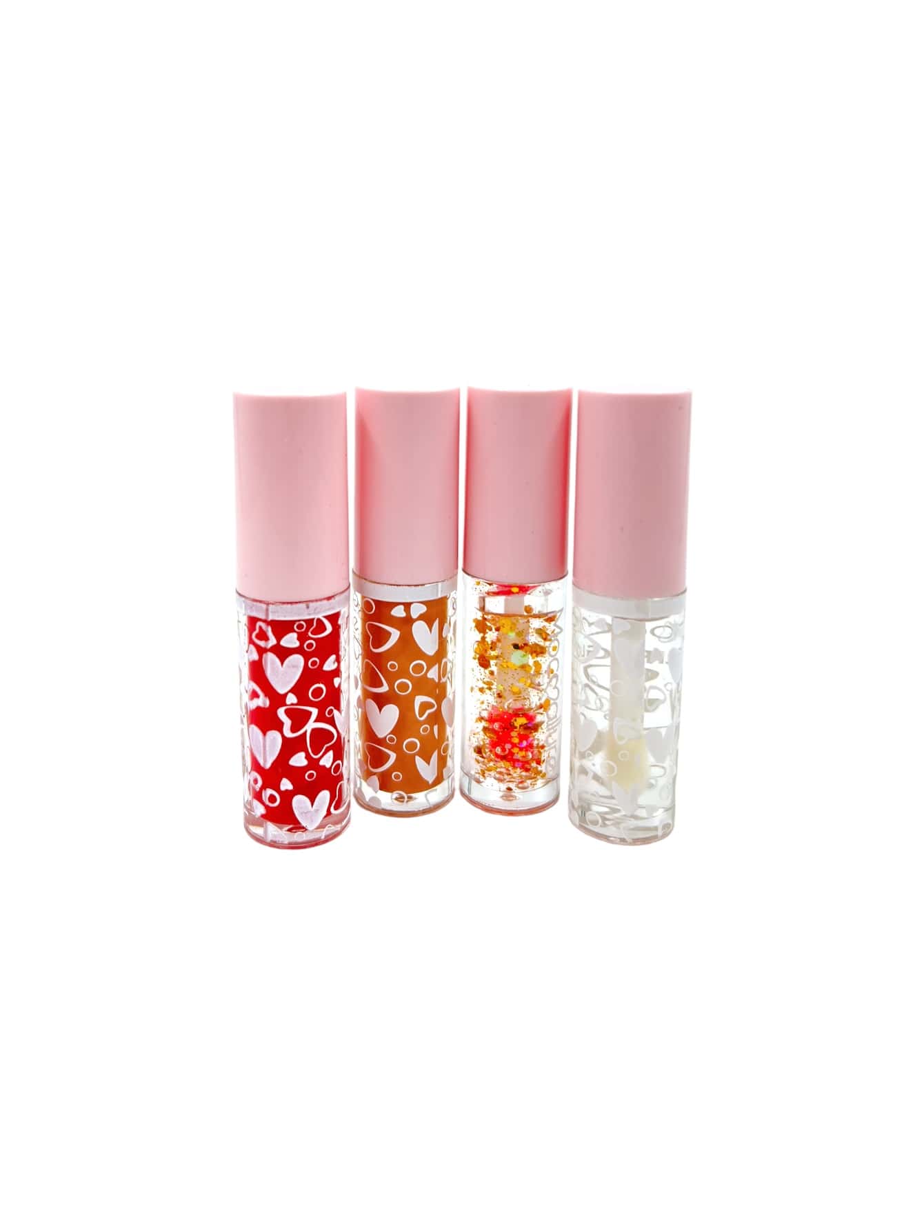 Set de 4 Brillo Labial Transparente Gloss Labios Labial con Aplicador LVE - transparente - Ver 1