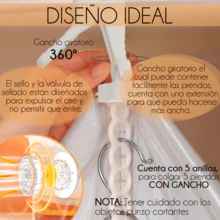 Bolsa De Almacenamiento Al Vacío Con Gancho Para Guardar Ropa Ahorra Espacio En Closet Reutilizable Compresión Empaque Comprimir - 105x70x20x20 cm - Ver 8