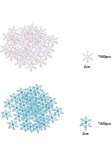 Bông tuyết Nhiều màu Bông Giấy Đồ trang trí , Trắng Và Xanh Mùa Đông Màu sắc Bông Giấy Tuyết Buổi tiệc Bộ , Hoàn hảo Cho đám cưới Sinh nhật Bữa tiệc ngày lễ Bàn Đồ trang trí Quân nhu , 600 chiếc - Nhiều màu - Xem 3