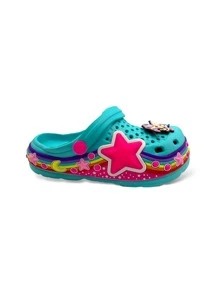 Kids Flat Sandals - Màu xanh bạc hà - Xem 3