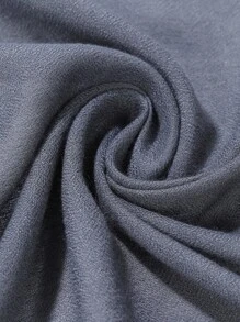 1pc Sun Protection Thin & Linen Scarf, Ladies' Head Wrap For Desert Touring - Dark Grey - View 6