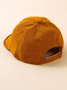 1pc Spring/autumn Unisex Baby Letter Embroidery Plain Baseball Cap - Brown - View 5