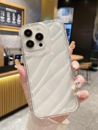 Funda para iPhone 13 compatible con iPhone 15 Pro Max, con lentejuelas de San Valentín y efecto de ondas de agua transparente, cobertura de Body completo compatible con iPhone 11/XS, funda suave y sencilla con bolsas de aire para evitar caídas, resistente al agua, a los golpes, a las caídas y a los arañazos