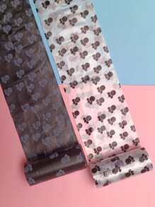 8入組足印圖案寵物糞便袋,用於清理狗屎 - 彩色 - 查看 4