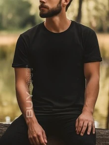 Men T-Shirts - màu đen - Xem 3