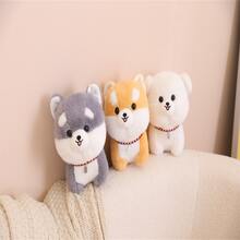 1入組狗狗毛絨玩具睡眠枕頭生日禮物 - 白色 - 查看 4