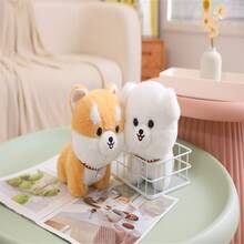 1入組狗狗毛絨玩具睡眠枕頭生日禮物 - 白色 - 查看 2