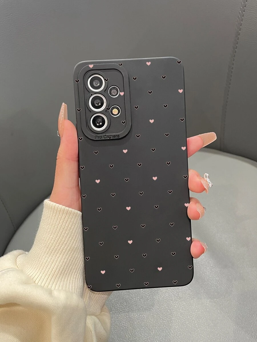 Heart Pattern Phone Case - Multicolor - View 1