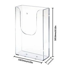 2 Piezas Soportes Acrílicos Para Folletos Anchos Para Folletos, Tarjetas, Revistas, Literatura, Soporte De Exhibición De Folletos Para Mostrador - transparente - Ver 2