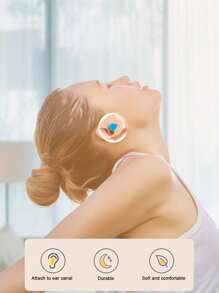 1入組耳塞適用於睡眠你的工作製成的海綿材料 - 藍色 - 查看 1