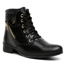 Bota Feminina Cadarço Modelo Elegante Macio Ultra Leve Conforto Festa Noturna Todas Ocasiões