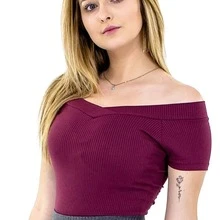 Women Blouses - 玫紅色 - 查看 6