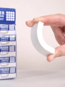 1入組白色長方形橡皮, - 白色 - 查看 5