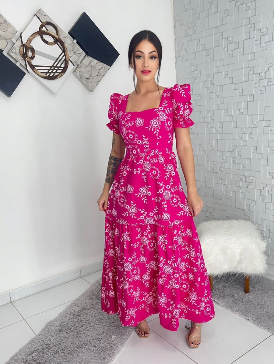 Women Dresses - Hot Pink - View 1