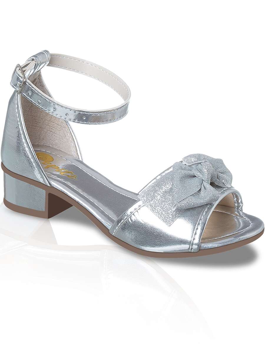 My ToT Kids Heeled Sandals - Bạc - Xem 1