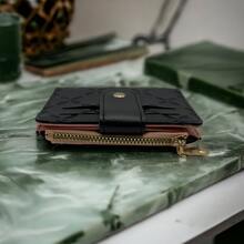 Tarjetero y monedero para mujer moda 2023 - Negro - Ver 3