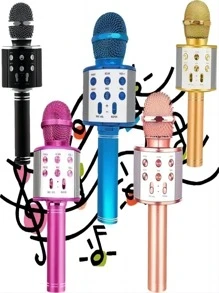 Wireless Microphone Youtuber Bluetooth Karaoke Reporter Colors - 藍色 - 查看 2