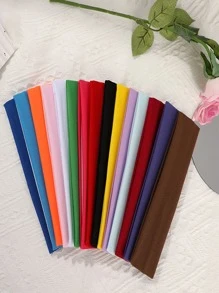 1pc Wide Red Hair Band For Sports, Yoga, Stretchy Hair Tie, Hair Accessory - Red - View 9