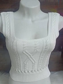 Women Knit Tops - 珊瑚橙 - 查看 5