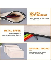 10 piezas Bolsa de almacenaje multifuncional DIY vacío - Blanco - Ver 5