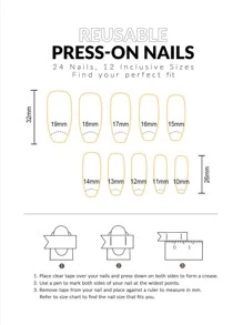 10pcs Extra Long Almond Shaped Nail Art Handmade Pearl, Rhinestone & Chain Decor Full Cover Press-On False Nails With Jelly Gel And Mini Nail File, Upgrade Your Fingertips For A Charming Look Nail Supplies - Multicolor - View 9