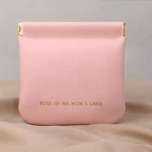 Necessaire Bolsa Bolsinha Porta Objetos Pessoais Feminina Masculina Com Fechado De Ima Impermeável - Rosa chiclete - Visão 2
