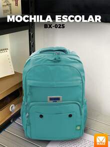 Mochila Escolar - Caqui - Ver 2