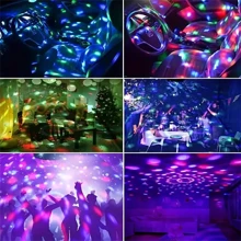 1pc Star Projector Night Light, USB Mini Galaxy Projection Lamp, Multifunctional Starry Sky LED Light, Creative Bedroom Lamp - Multicolor - View 11