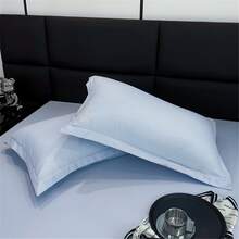 Light Blue Polyester Pillowcase 48/74cm Pillow Cover Without Pillow Core/set Of 2 - Baby Blue - View 5