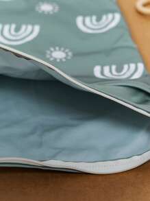 1个干湿两用可重复使用尿布袋，防水，适合装泳衣、沙滩、泳池和健身房用品！婴儿派对、家居装饰、礼物 - 綠色 - 查看 4