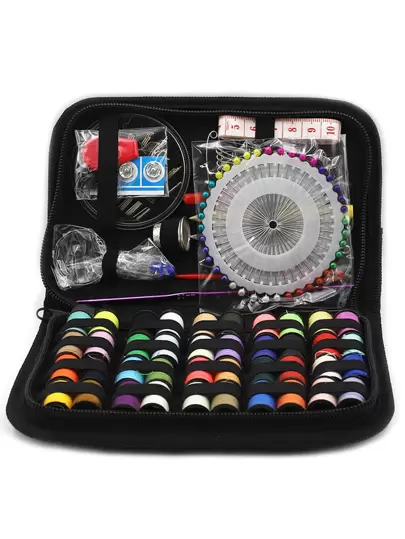 Kit De Costura 128Pçs Conjunto De Ferramentas De 30 Grande Carretéis/Para Viagem/Casa