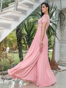 Women Dresses - Rusty Rose - View 3