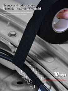 10m Automotive Wiring Harness Velour Cloth Tape, Noise Reduction, High Temperature Resistance