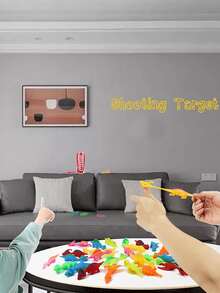 10入組彈弓恐龍手指玩具，隨機款式，非常適合萬聖節派對和學校季節禮品袋填充物，有趣可愛形狀，多種顏色可供選擇，非常適合飛行遊戲和派對禮物 - 彩色 - 查看 4