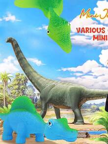 10入組彈弓恐龍手指玩具，隨機款式，非常適合萬聖節派對和學校季節禮品袋填充物，有趣可愛形狀，多種顏色可供選擇，非常適合飛行遊戲和派對禮物 - 彩色 - 查看 5