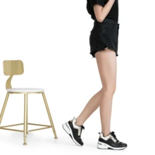 Women's 8026 Fashion Arch Support Wedge Sneakers: Comfortable Walking Shoes. - 黑色 - 查看 7