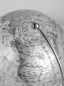 單透明地球儀裝飾用品裝飾物,合適的適用於客廳,門廳櫥櫃,櫥櫃,電視櫥櫃,完美禮品適用於感恩節和聖誕 - 無色 - 查看 6