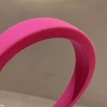 1 kẹp tóc Ni màu hồng ngọt ngào và cổ điển theo xu hướng Y2k mùa thu đông (làm thủ công) - Màu Hồng Tươi - Xem 3