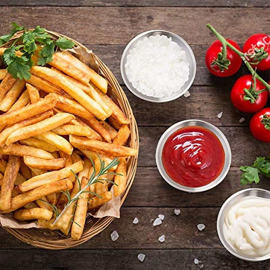 2pcs Stainless Steel Silver Sauce Dishes! Elegantly Place On Your Table