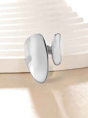 1pc Unique Designed European & American Exaggerated Wide Opening Adjustable Ring