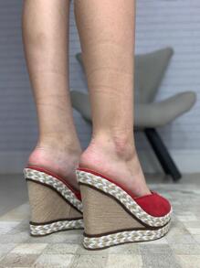 Women Flats - 紅色 - 查看 3