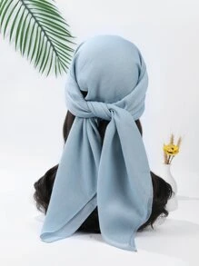 1入款旅行沙漠風格女士防曬超大頭巾與薄圍巾 - 淺藍色 - 查看 3